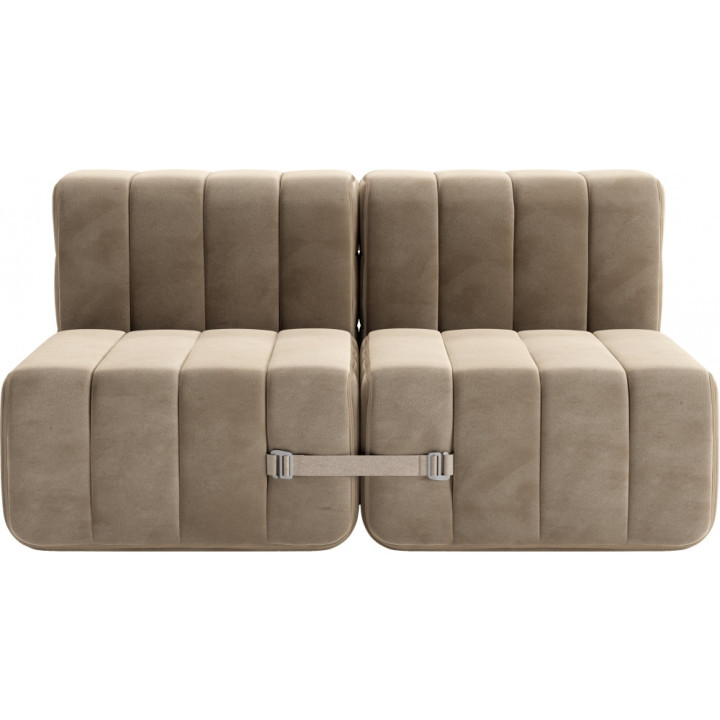 Ambivalenz - Curt Sofa Set 4 - Grau / Braun (Barcelona Vole V3347/15) Ambivalenz - Curt Sofa Set 4 - Grau / Braun (Barcelona Vole V3347/15)