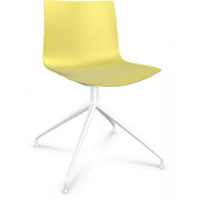Arper - Catifa 46 0368 Stuhl Sternfuß einfarbig - Gelb | Weiß