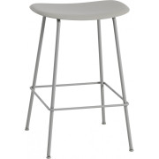 Muuto - Fiber Barhocker - Grau