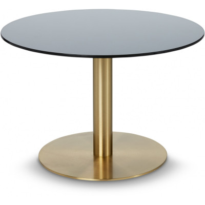 Tom Dixon - Flash Circle Beistelltisch - Schwarz (Gestell: Messing) Tom Dixon - Flash Circle Beistelltisch - Schwarz (Gestell: Messing)