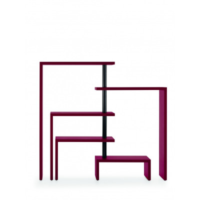 Zanotta - Joy Drehregal - Bordeaux | 132 cm (5 Platten) Zanotta - Joy Drehregal - Bordeaux | 132 cm (5 Platten)