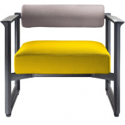 Magis - Brut Sessel - Gelb (Vidar 443)/Grau (Vidar 152)