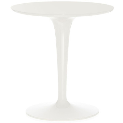 Kartell - TipTop Mono Beistelltisch - Weißglänzend Kartell - TipTop Mono Beistelltisch - Weißglänzend
