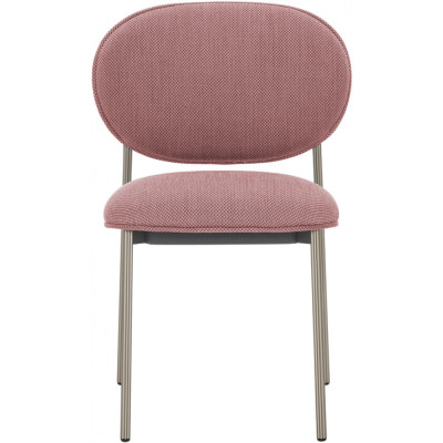 Pedrali - Blume 2950 Stuhl Aluminium Rohrgestell - Rosa G201 (Gestell: Grau) Pedrali - Blume 2950 Stuhl Aluminium Rohrgestell - Rosa G201 (Gestell: Grau)