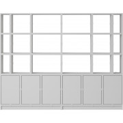 Muuto - Stacked Storage System Büroregal Konfiguration 2 - Grau