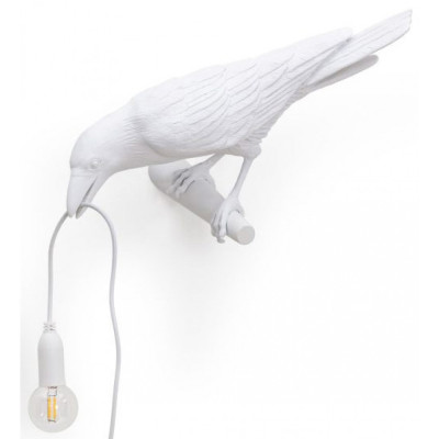 Seletti - Bird Looking Wandleuchte - White | Looking Left Outdoor Seletti - Bird Looking Wandleuchte - White | Looking Left Outdoor
