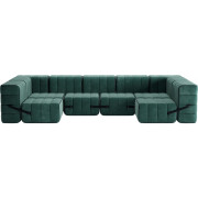 Ambivalenz - Curt Sofa Set 15 - Serpentine Grün (Barcelona V3347/39)