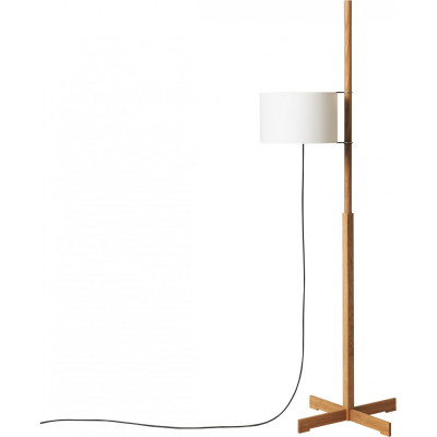 Santa & Cole - TMM Stehleuchte Eiche Natur - Weiß mit oberem Diffusor Santa & Cole - TMM Stehleuchte Eiche Natur - Weiß mit oberem Diffusor