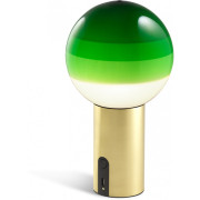 Marset - Dipping Light Portable Tischleuchte - Grün / Messing gebürstet