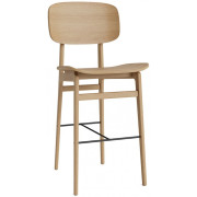 Norr11 - NY11 Thekenstuhl mit Rückenlehne - Natur