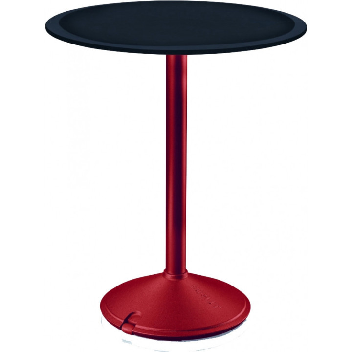 Magis - Brut Tisch Bistro - Ø60 Hpl Schwarz / Red Magis - Brut Tisch Bistro - Ø60 Hpl Schwarz / Red