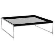 Kartell - Trays Tisch - 80 x 80 cm | Schwarz