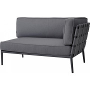 Cane-line - Conic Sofamodul 2-Sitzer - Links / Grau