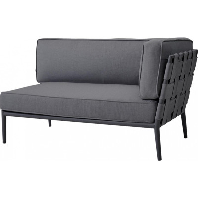 Cane-line - Conic Sofamodul 2-Sitzer - Links / Grau Cane-line - Conic Sofamodul 2-Sitzer - Links / Grau