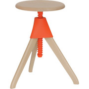 Magis - The Wild Bunch Jerry Drehbarer Hocker - Natürlich/Orange