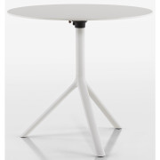 Plank - MIURA Tisch Ø80 cm klappbar - HPL (Outdoor) | Weiß
