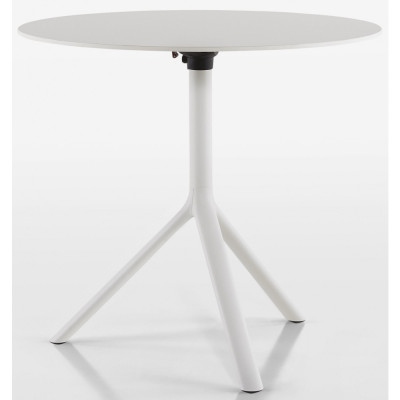 Plank - MIURA Tisch Ø80 cm klappbar - HPL (Outdoor) | Weiß Plank - MIURA Tisch Ø80 cm klappbar - HPL (Outdoor) | Weiß