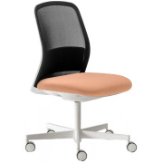 Pedrali - Polar 3771 Bürostuhl - Pfirsich; Gestell: Weiß