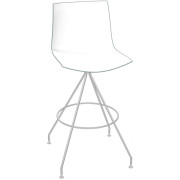 Arper - Catifa 46 0487 Barhocker zweifarbig H 73cm - Weiß-Petrol