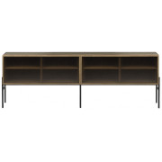Northern - Hifive Glas Sideboard 200 - Hoch / Eiche geräuchert