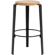 TIPTOE - Mi Lou Barhocker Eiche massiv - Graphite Black