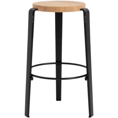 TIPTOE - Mi Lou Barhocker Eiche massiv - Graphite Black TIPTOE - Mi Lou Barhocker Eiche massiv - Graphite Black