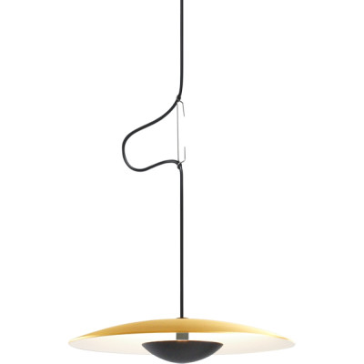 Marset - Ginger 20 Pendelleuchte - Messing gebürstet / Weiß Marset - Ginger 20 Pendelleuchte - Messing gebürstet / Weiß