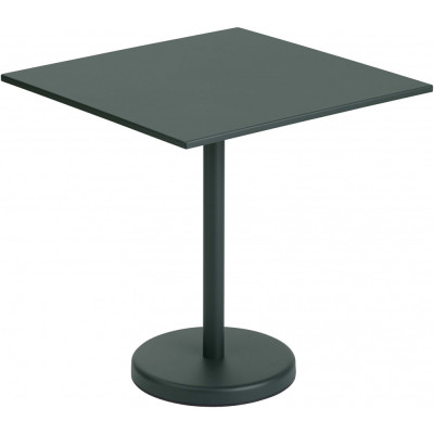 Muuto - Linear Steel Café Tisch Quadratisch H 73 cm - Dunkelgrün Muuto - Linear Steel Café Tisch Quadratisch H 73 cm - Dunkelgrün