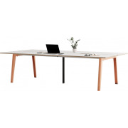 TIPTOE - New Modern Open-Space Schreibtisch 4 Plätze - 280x140 cm | Ash Pink