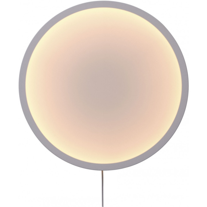 Muuto - Calm Wandleuchte Ø50 cm Touch Dim - Weiß / Grau Muuto - Calm Wandleuchte Ø50 cm Touch Dim - Weiß / Grau