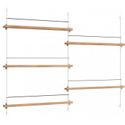 Moebe - MS.115.2 Magazin Regal Eiche - Eiche / Weiß