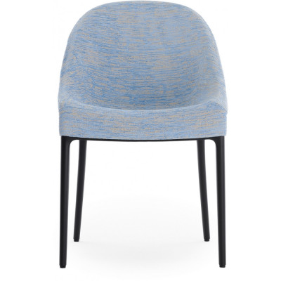 Kartell - Eleganza Ela Armlehnstuhl Gestell Schwarz - Himmelblau Kartell - Eleganza Ela Armlehnstuhl Gestell Schwarz - Himmelblau