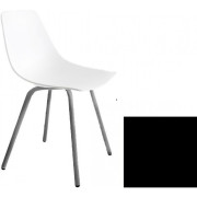 La Palma - Miunn S161 Stuhl matt verchromt - Baydur Schwarz