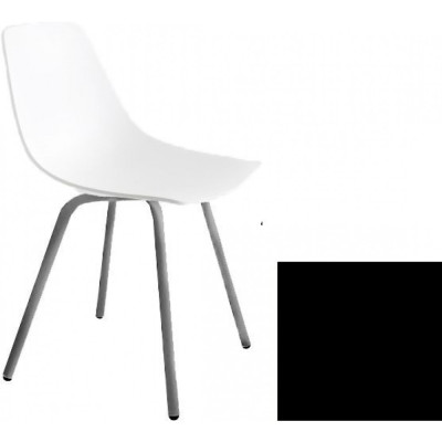 La Palma - Miunn S161 Stuhl matt verchromt - Baydur Schwarz La Palma - Miunn S161 Stuhl matt verchromt - Baydur Schwarz