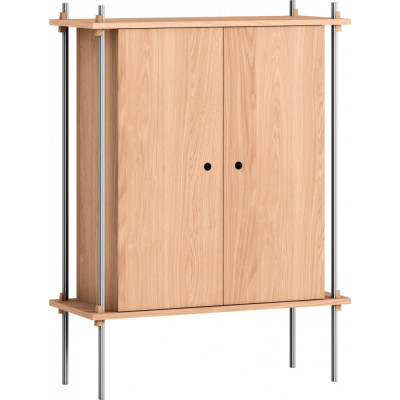 Moebe - Shelving System s.115.1.C Regal -  Einfach - Eiche / Edelstahl Moebe - Shelving System s.115.1.C Regal -  Einfach - Eiche / Edelstahl