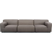 Kartell - Plastics Duo 3-Sitzer Sofa 264x88 cm - Grau