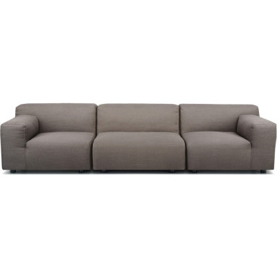 Kartell - Plastics Duo 3-Sitzer Sofa 264x88 cm - Grau Kartell - Plastics Duo 3-Sitzer Sofa 264x88 cm - Grau