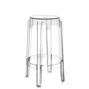 Kartell - Charles Ghost Hocker - 65 cm | Glasklar