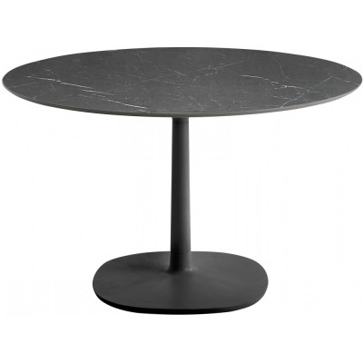 Kartell - Multiplo Tisch rund Outdoor - 118 cm | Marmor/Schwarz Kartell - Multiplo Tisch rund Outdoor - 118 cm | Marmor/Schwarz