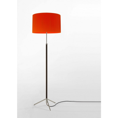 Santa & Cole - Pie de Salon G2 Stehleuchte Chrom - Rot/Bernstein Santa & Cole - Pie de Salon G2 Stehleuchte Chrom - Rot/Bernstein