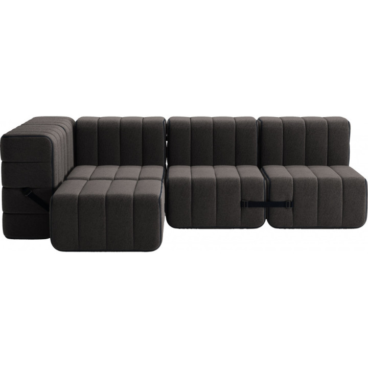 Ambivalenz - Curt Sofa Set 9 - Grau / Braun (Jet 9108) Ambivalenz - Curt Sofa Set 9 - Grau / Braun (Jet 9108)