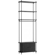 Moebe - Shelving System s.255.1.G Regal -  Einfach - Schwarz/Schwarz