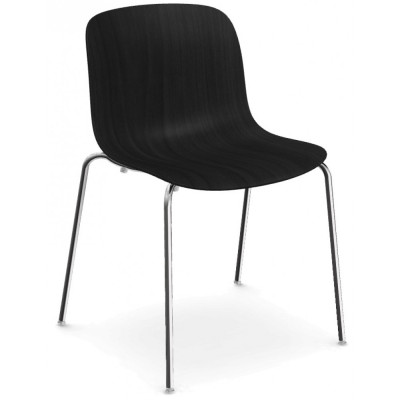 Magis - Troy Stuhl Buche - Schwarz - Verchromt Magis - Troy Stuhl Buche - Schwarz - Verchromt