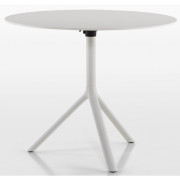 Plank - MIURA Tisch Ø90 cm - HPL Weiß