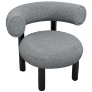 Tom Dixon - Fat Loungestuhl - Grau (Hallingdal 130)