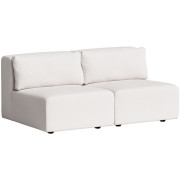 TIPTOE - Bridge Sofa 2-Sitzer mit Rückenkissen - Schneeweiß | ohne Armlehne