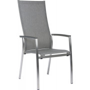 Stern - Mika Stapelsessel hoch - Grau / Aluminium Anthrazit