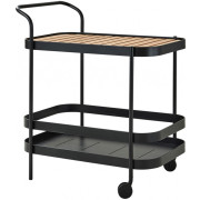 Cane-line - Roll Barwagen inkl. Einliegeplatte - Lavagrau