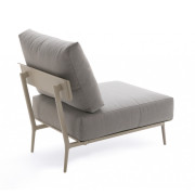 Fast - Aikana Sessel ohne Armlehnen - Metallgrau | Solids Weiß