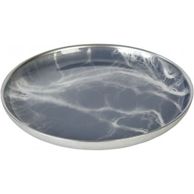 Lambert - Achat Teller S (4er Set) - Grau/Silber Lambert - Achat Teller S (4er Set) - Grau/Silber